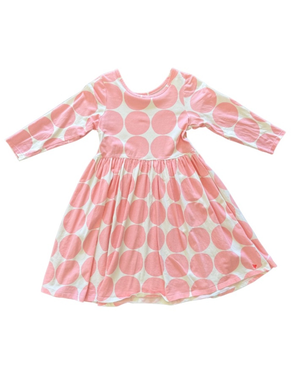 Pink Chicken Organic Steph Polka Dot Twirl Dress Girls 6Y